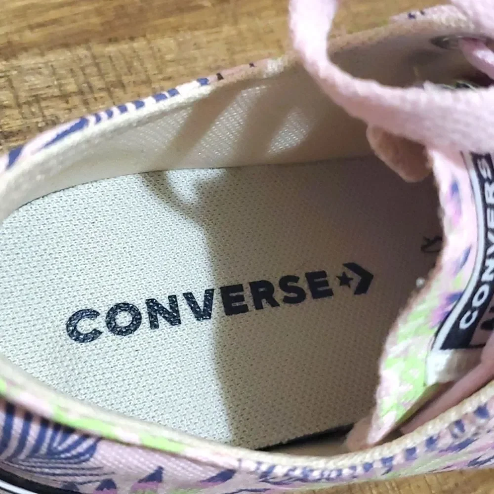Converse Kids Chuck Taylor All Star Eva Lift Canvas Platform Pink/Green Sz 2